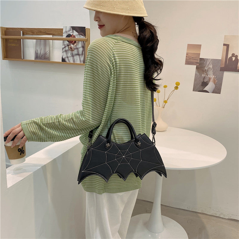 Spider Web Shape Messenger Crossbody Bag