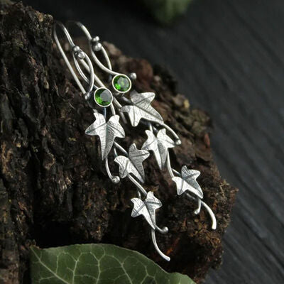 Ivy Leaf Alloy Dangle Earrings