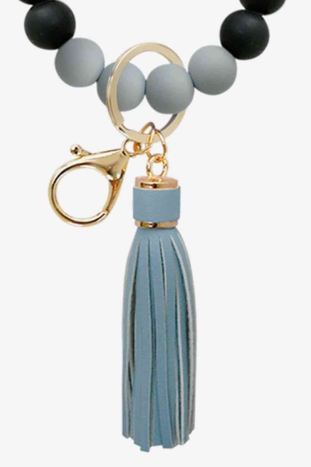 LOVE Beaded Keychain with Tassel