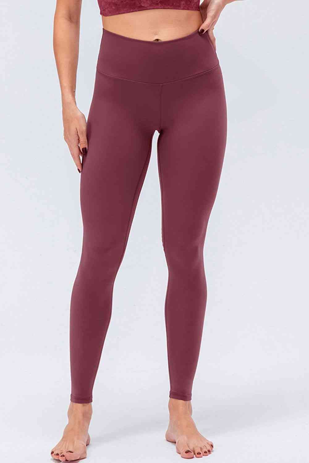 Wide Waistband Slim Fit Active Leggings