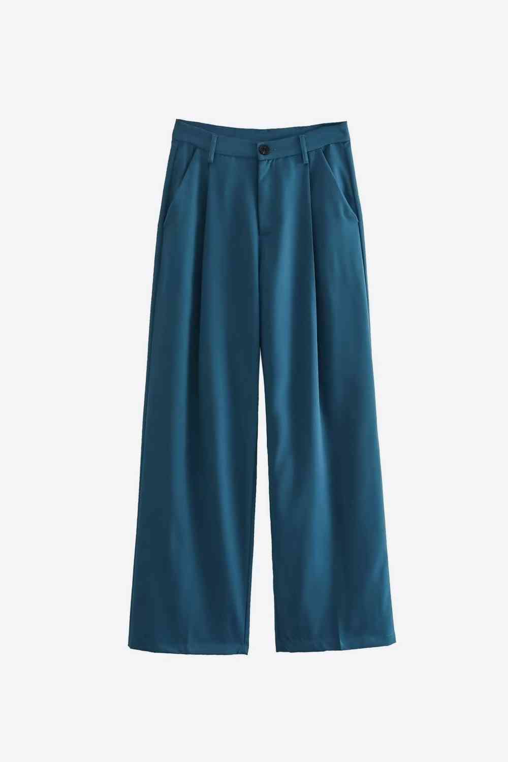 High Waist Straight Leg Pants