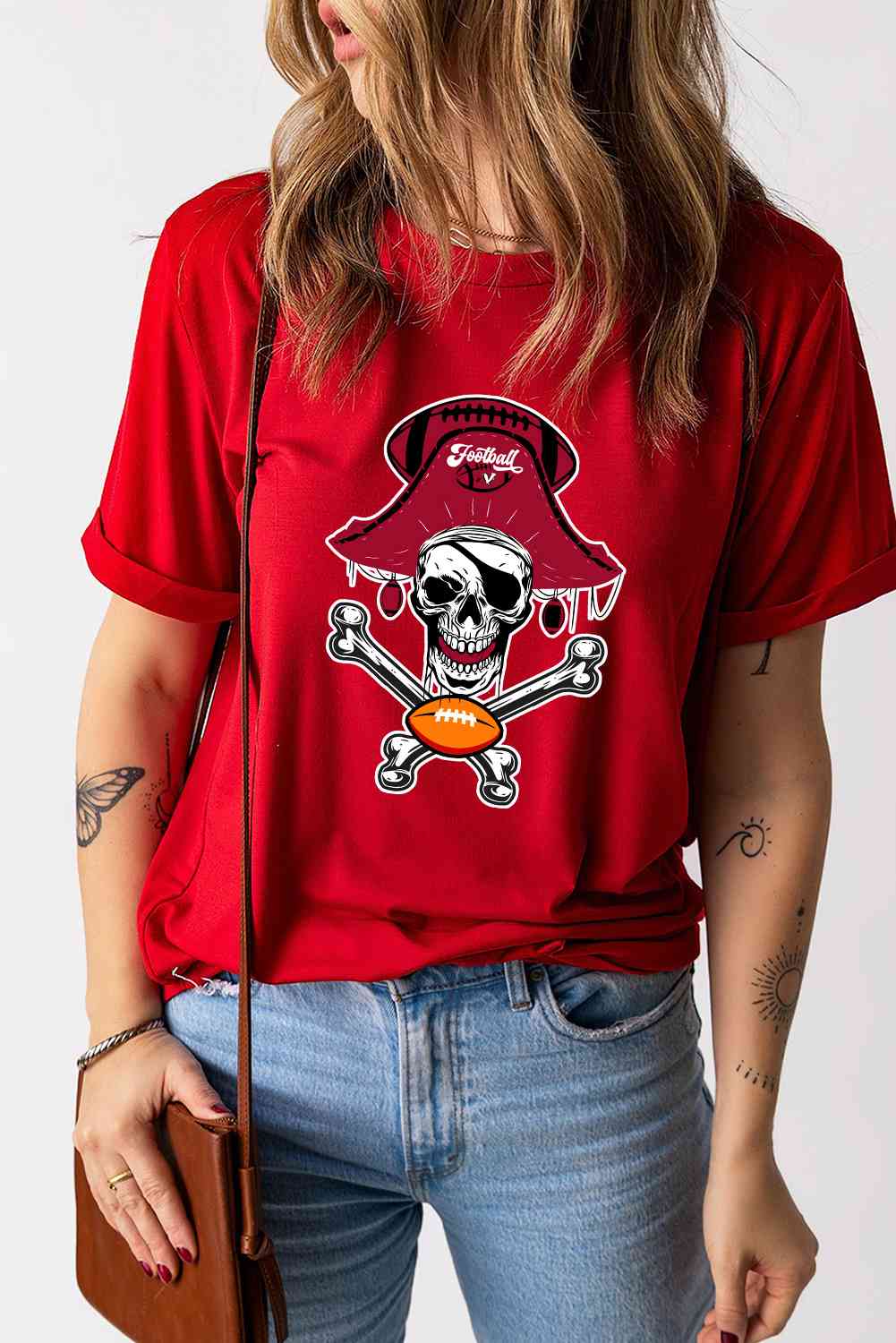 Skeleton Graphic Short Sleeve T-Shirt