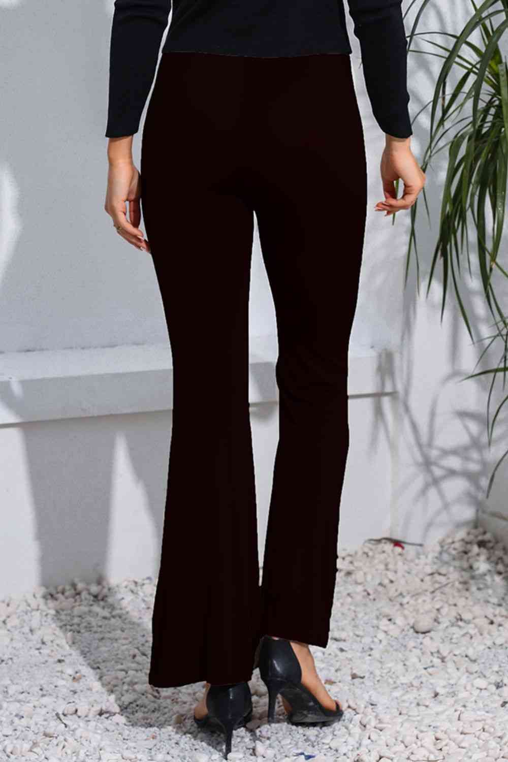 High Waist Long Flare Pants