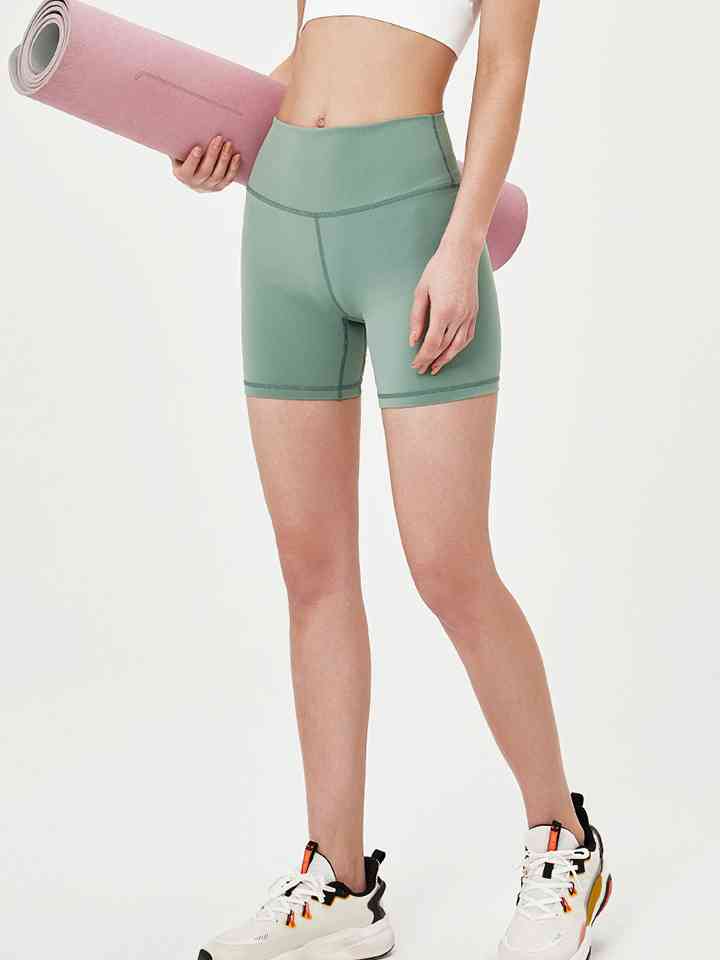 Wide Waistband Sports Shorts