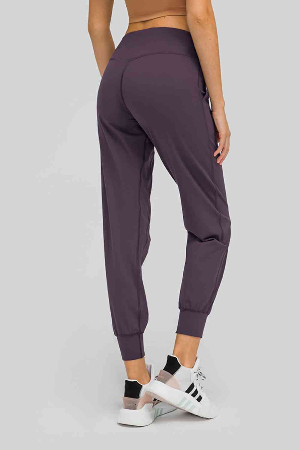 Wide Waistband Slant Pocket Pants