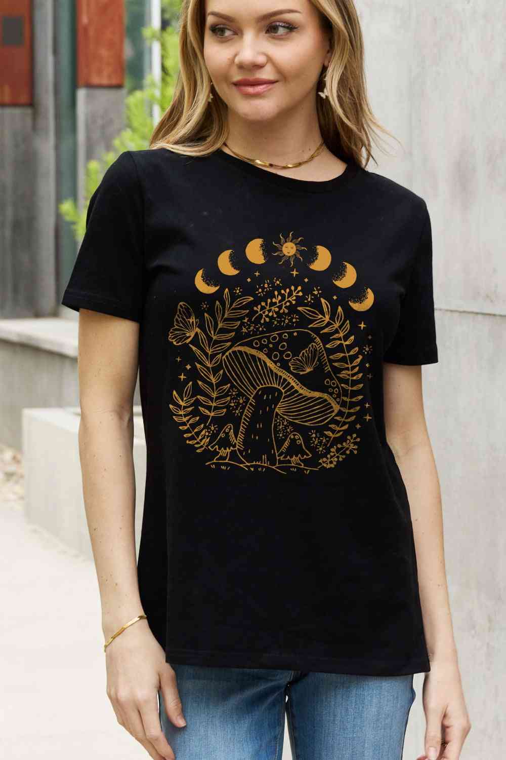 Simply Love Full Size Mushroom Graphic Cotton Tee