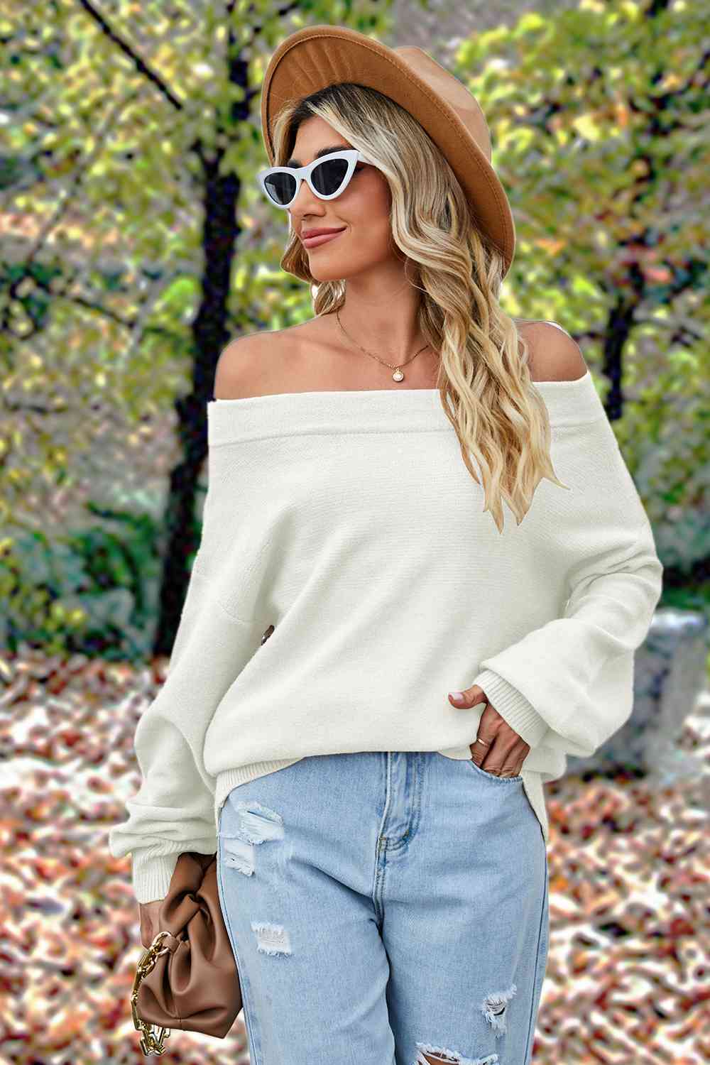 Off-Shoulder  Dropped Shoulder  Sweater