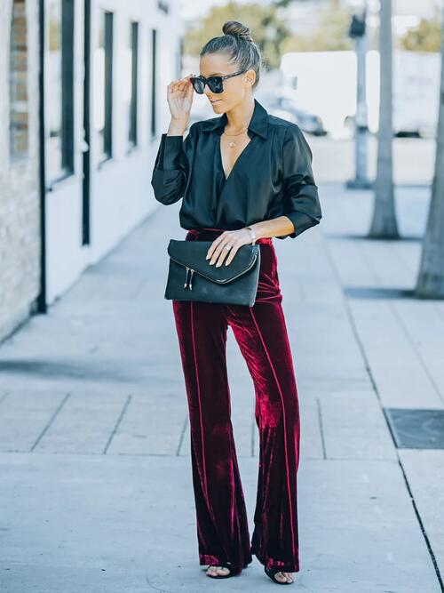 High Waist Flare Pants