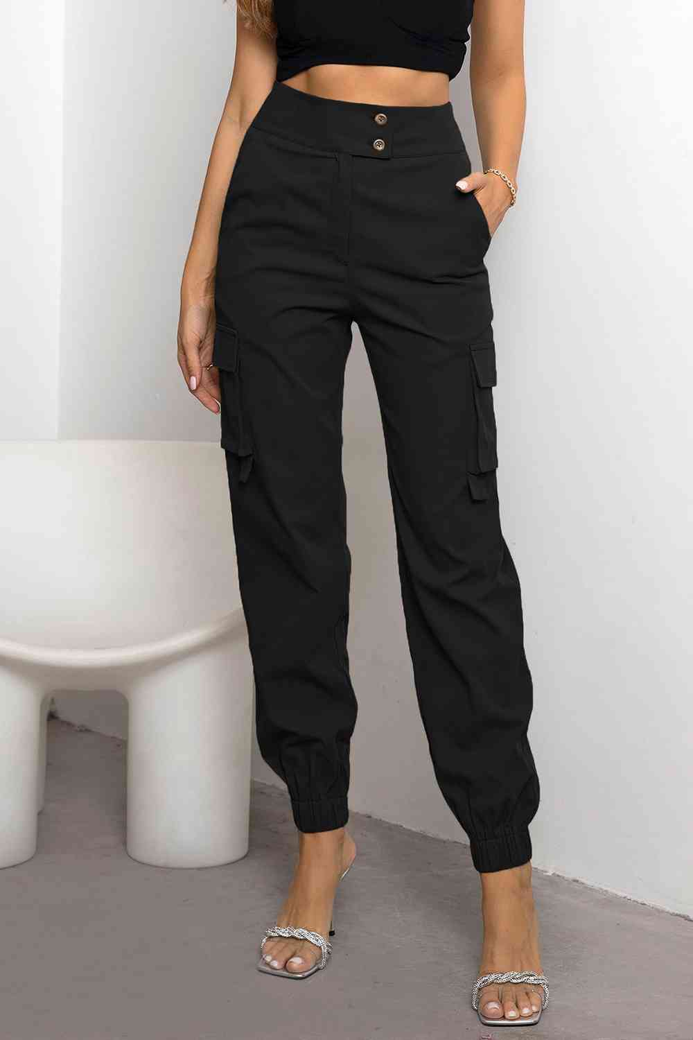 High Waist Cargo Pants