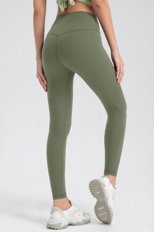 Wide Waistband Slim Fit Active Leggings